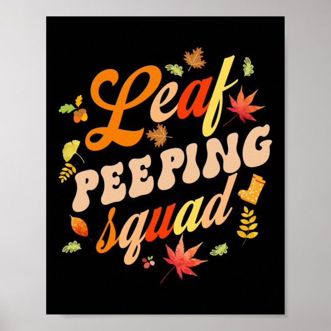 Affiche Amusants automne saison Feuilles Bunnyer Leaf Bunn (Devant)