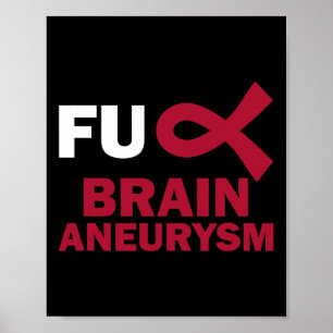 Affiche Amusants Cerveau Aneurysme Sensibilisation Surviva