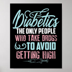 Affiche Amusants Diabète Sensibilisation Cadeau Cute Diabé