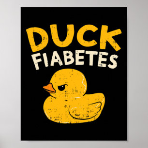Affiche Amusants Diabète Sensibilisation I Canard Fiabetes