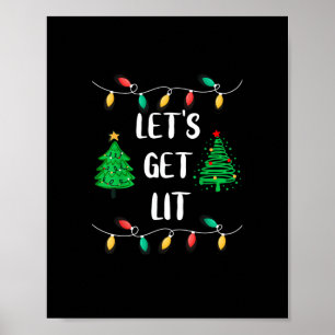 Affiche Amusants Faisons Lit Noël