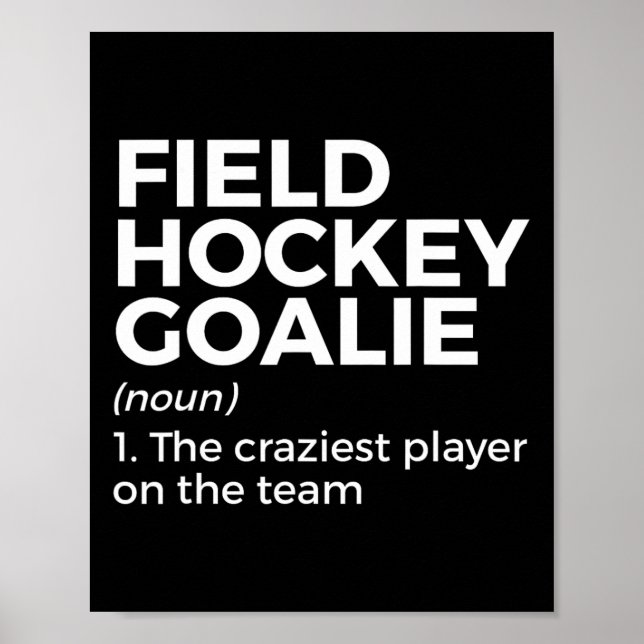 Affiche Amusants Hockey de terrain Définition Dames Femmes (Devant)