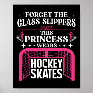 Affiche Amusants Hockey Sur Glace Art Pour Femmes Filles H