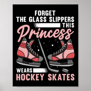 Affiche Amusants Hockey Sur Glace Art Pour Femmes Filles H