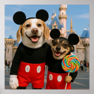 Affiche "Amusement chez Disney"
