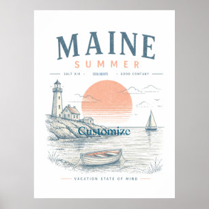 Affiche Amusement d'été dans le Maine Thunder_Cove