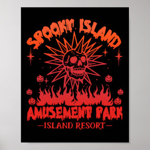Affiche Amusement Halloween Éffrayant Island Est 2002 P