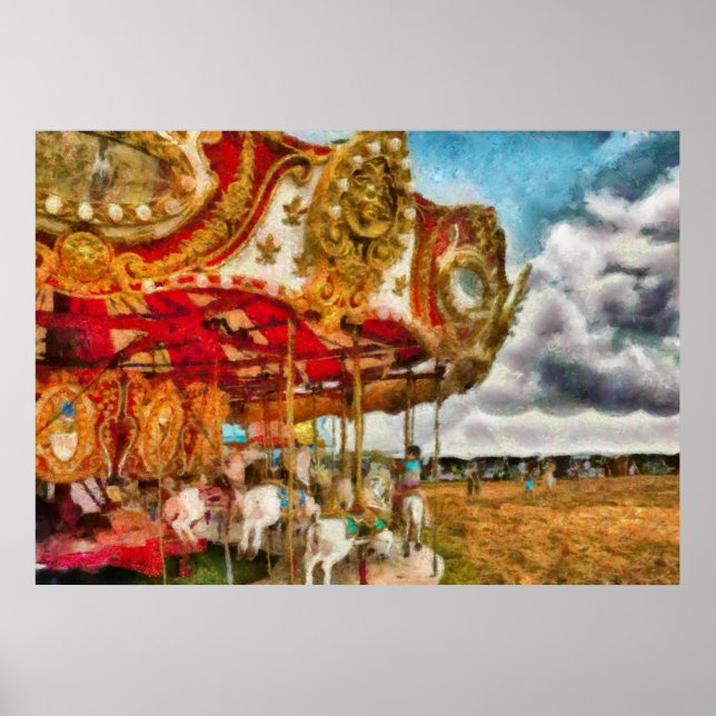 Affiche Amusement - Le Merry-go-round (Devant)
