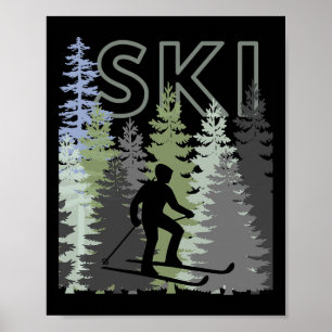 Affiche Amusement Mountain Adventure Ski Squad Winter Spor