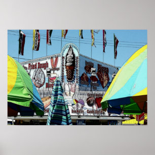 Affiche Amusement Park Snack Stand Old Orchard Beach Maine
