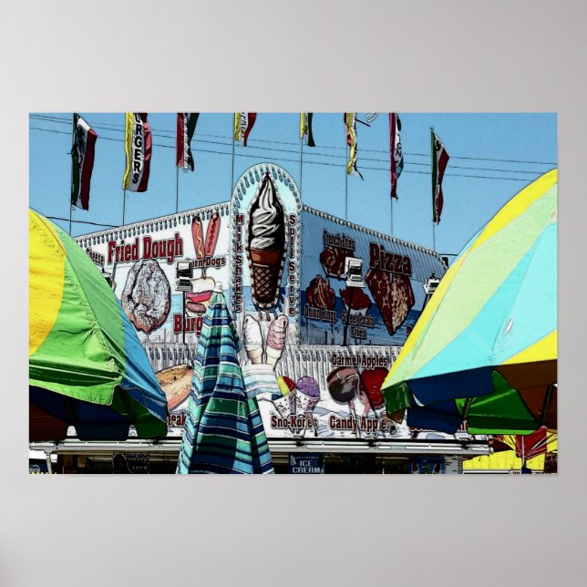 Affiche Amusement Park Snack Stand Old Orchard Beach Maine (Devant)