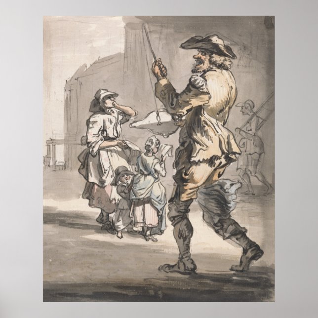 Affiche Amusement sur le plaisir - Paul Sandby - c1759 (Devant)