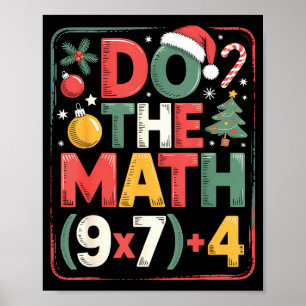 Affiche Amusez-vous avec les maths 67 Mème Six Sept Noël E
