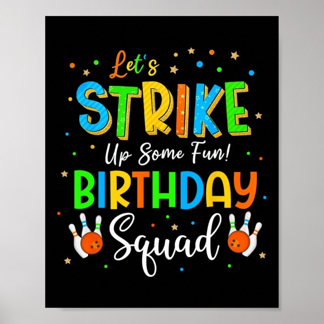 Affiche Amusons-nous un peu ! Équipe d'anniversaire Bowl (Devant)