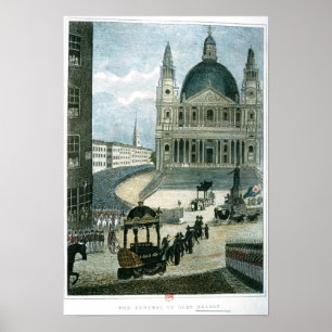 Affiche An exact representation of the grand funeral car