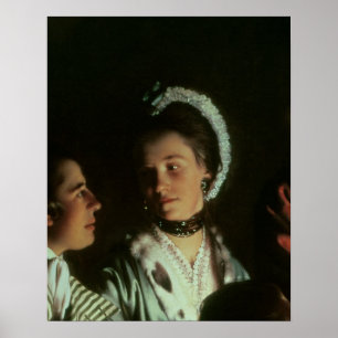 Affiche An Experiment on a Bird in the Air Pump, 1768