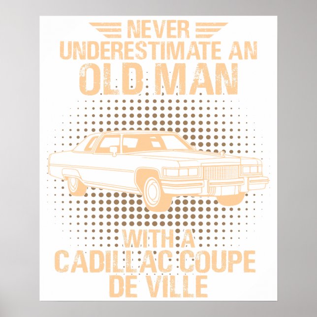 Affiche An Old Man Cadillac Coupe De Ville (Devant)