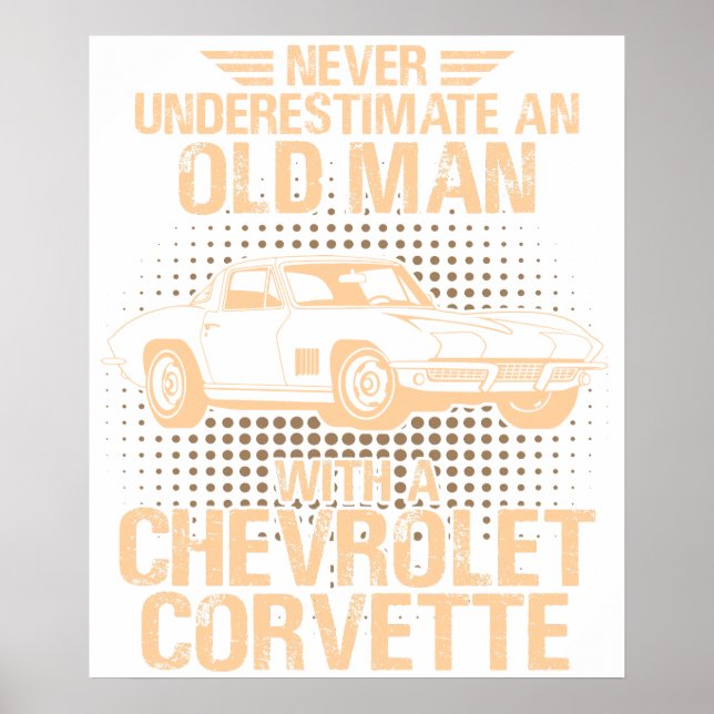 Affiche An Old Man CHEVROLET CORVETTE 1979 C2 (Devant)