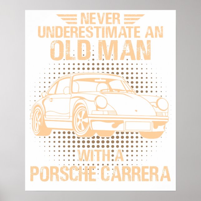 Affiche An Old Man Porsche 911 Carrera Rs 2.7 (Devant)