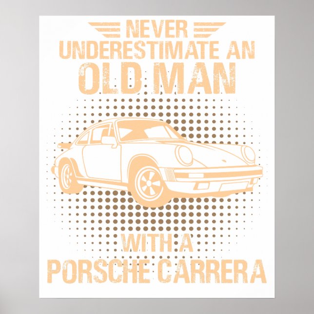 Affiche An Old Man Porsche Carrera 1984 (Devant)