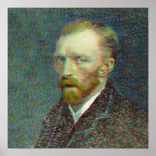Affiche Anaglyph 3D Vincent van Gog Autoportrait