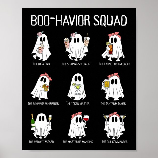 Affiche Analyse Du Comportement De L'Escouade De Boo-Havio (Devant)