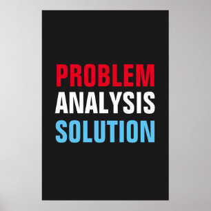 Affiche Analyse du problème Solution Inspiration motivatio