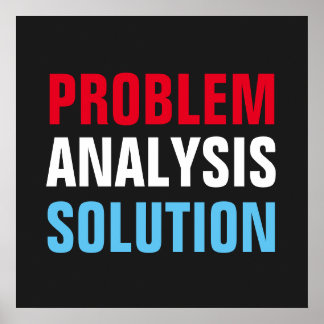 Affiche Analyse du problème Solution Inspiration motivatio
