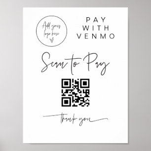 Affiche Analyser le code QR Signer barre de Mariage Valet 