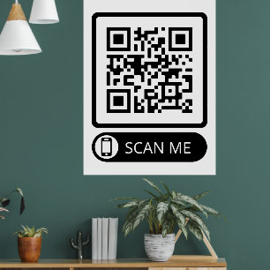 Affiche Analyser mon code QR marketing