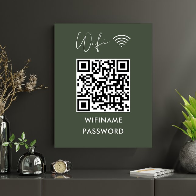 Affiche Analyser Pour Connecter Wifi Qr Code Mot De Passe  (Créateur téléchargé)