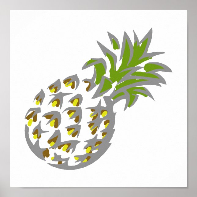 Affiche ananas (Devant)