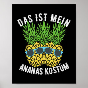 Affiche Ananas costume de robe fantaisie Le Ist Mon ananas