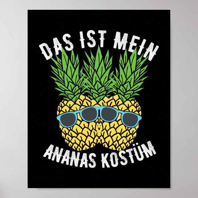 Affiche Ananas costume de robe fantaisie Le Ist Mon ananas (Devant)