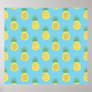 Affiche Ananas délice : Tropical Fruit Print