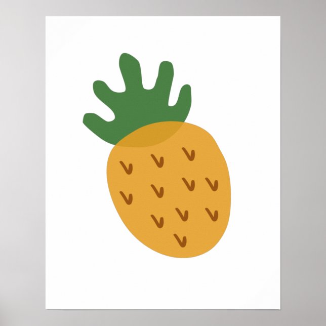 Affiche Ananas FIV | Support moderne pour l'infertilité mû (Devant)
