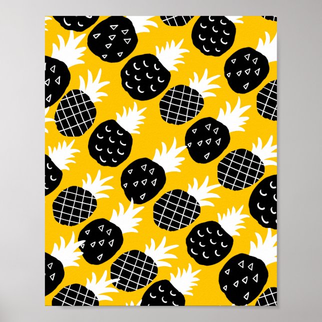 Affiche Ananas noir (Devant)