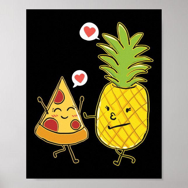 Affiche Ananas PiZza Hawaiian Pizza Ananas Sur Pizza (Devant)