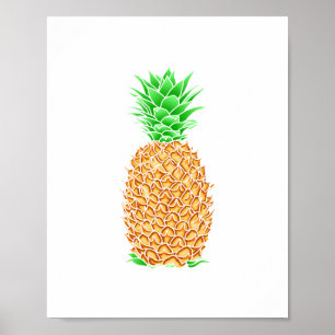 Affiche Ananas tropical