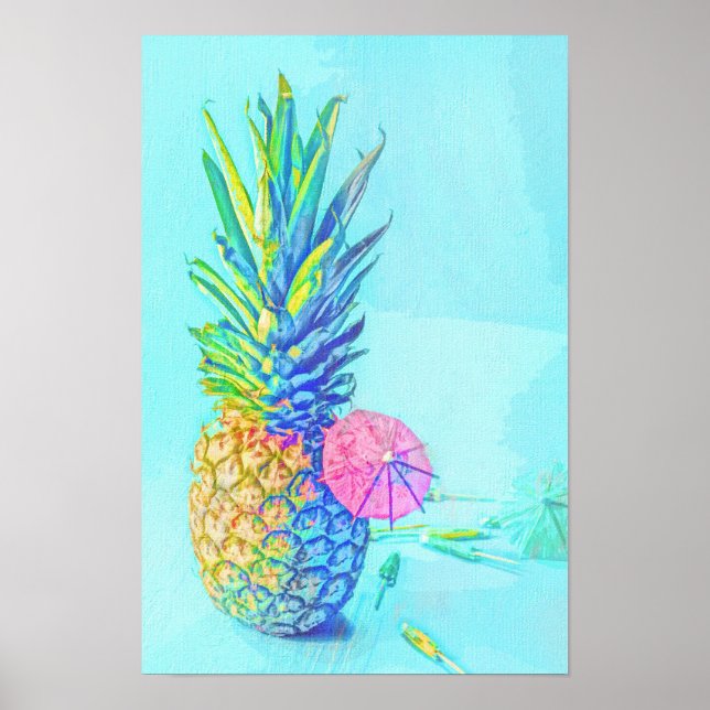 Affiche Ananas Tropical (Devant)