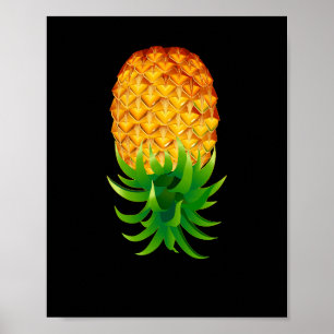 Affiche Ananas vers le bas
