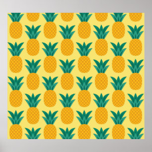 Affiche Ananas Vintage : Fruit Motif délice.