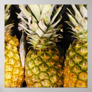 Affiche Ananas X trois