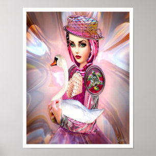 Affiche Anatidae Cyborg et Swan