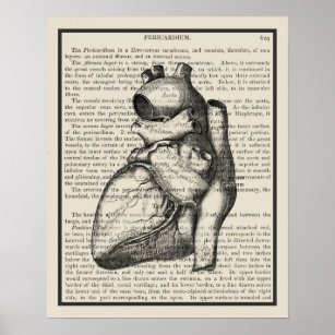 Affiche Anatomie du coeur Art du livre Imprimer #1