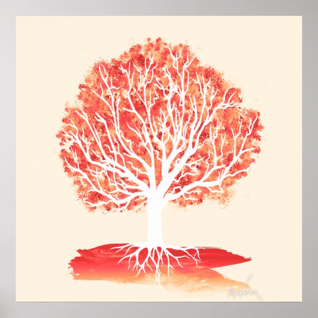 Affiche Anatomie d'un arbre. (24 x 24) (Devant)