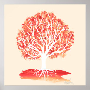 Affiche Anatomie d'un arbre. (24x24)
