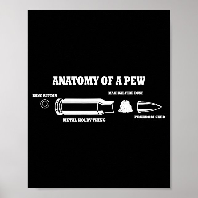 Affiche Anatomie d'un banc - blague graphique de balle drô (Devant)