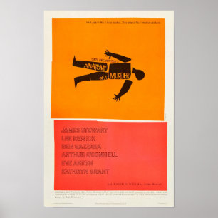 Affiche Anatomie d'un meurtre - Vintage de cinéma