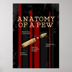 Affiche Anatomie D'Un Propriétaire De Pew Gun
